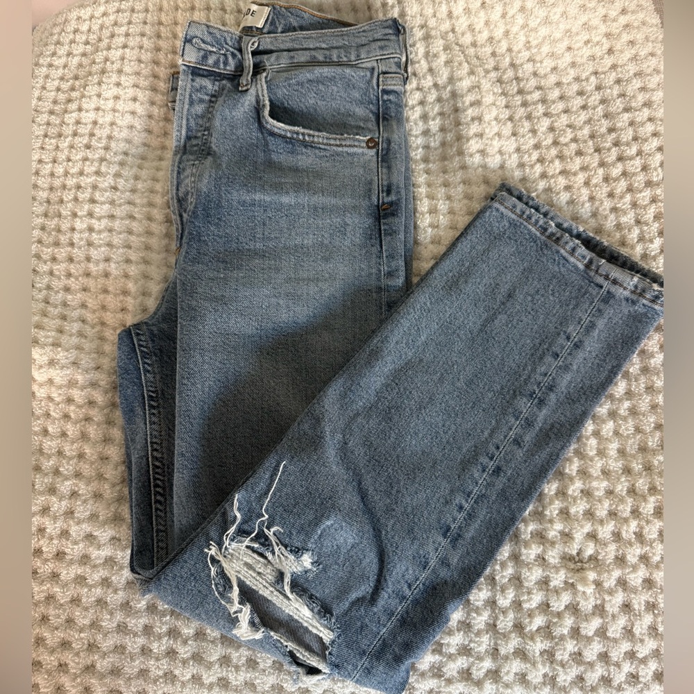 Agolde Riley Straight Jeans - Picture 4 of 5